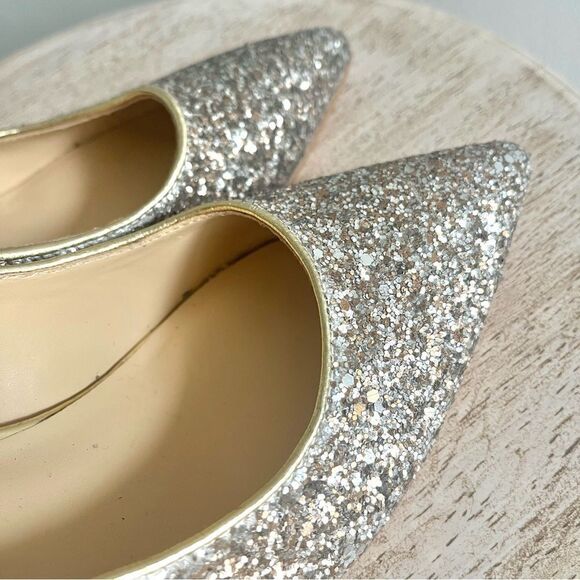 Marc Fisher Darreny Embellished Sparkly Glitter Pumps Heels in Gold NWOB - Picture 8 of 10